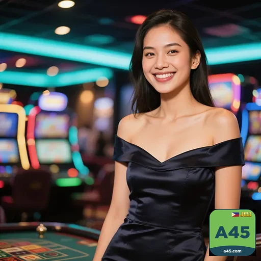 a45 smiling woman casino